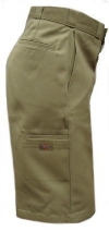 Dickies Young Mens Flat Front 13" Multi-Pocket Uniform Shorts