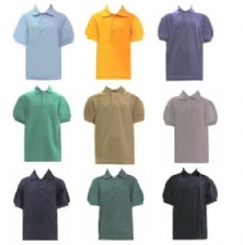 School Apparel - Tulane  Pique Short Sleeve Banded School Shirts